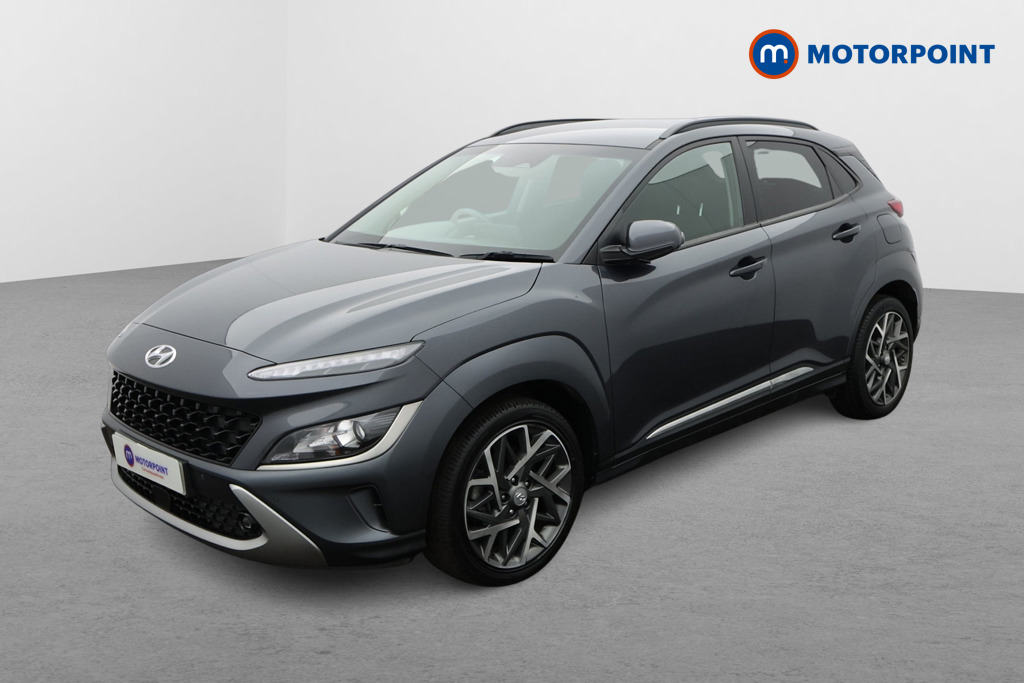 Hyundai Kona Premium Automatic Petrol-Electric Hybrid SUV - Stock Number (1640466) - Passenger side front corner
