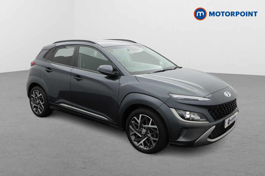 Hyundai Kona Premium Automatic Petrol-Electric Hybrid SUV - Stock Number (1640466) - Drivers side front corner