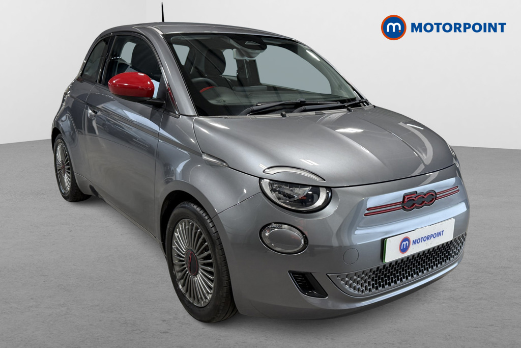 Fiat 500 RED Automatic Electric Hatchback - Stock Number (1623861) - Drivers side front corner