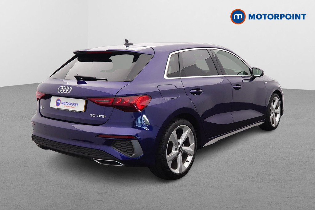 Audi A3 S Line Manual Petrol Hatchback - Stock Number (1642348) - Drivers side rear corner