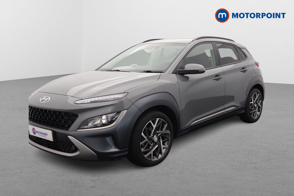 Hyundai Kona Premium Automatic Petrol-Electric Hybrid SUV - Stock Number (1643290) - Passenger side front corner