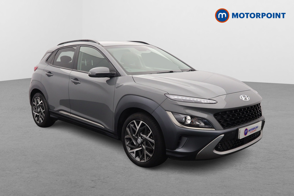 Hyundai Kona Premium Automatic Petrol-Electric Hybrid SUV - Stock Number (1643290) - Drivers side front corner