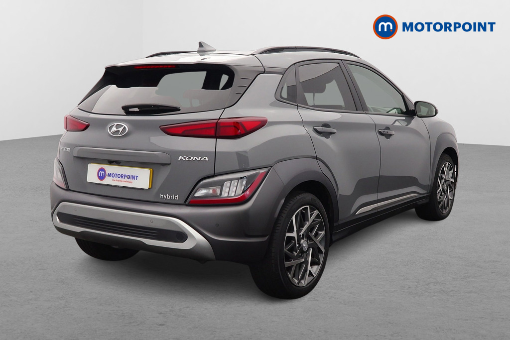 Hyundai Kona Premium Automatic Petrol-Electric Hybrid SUV - Stock Number (1643290) - Drivers side rear corner