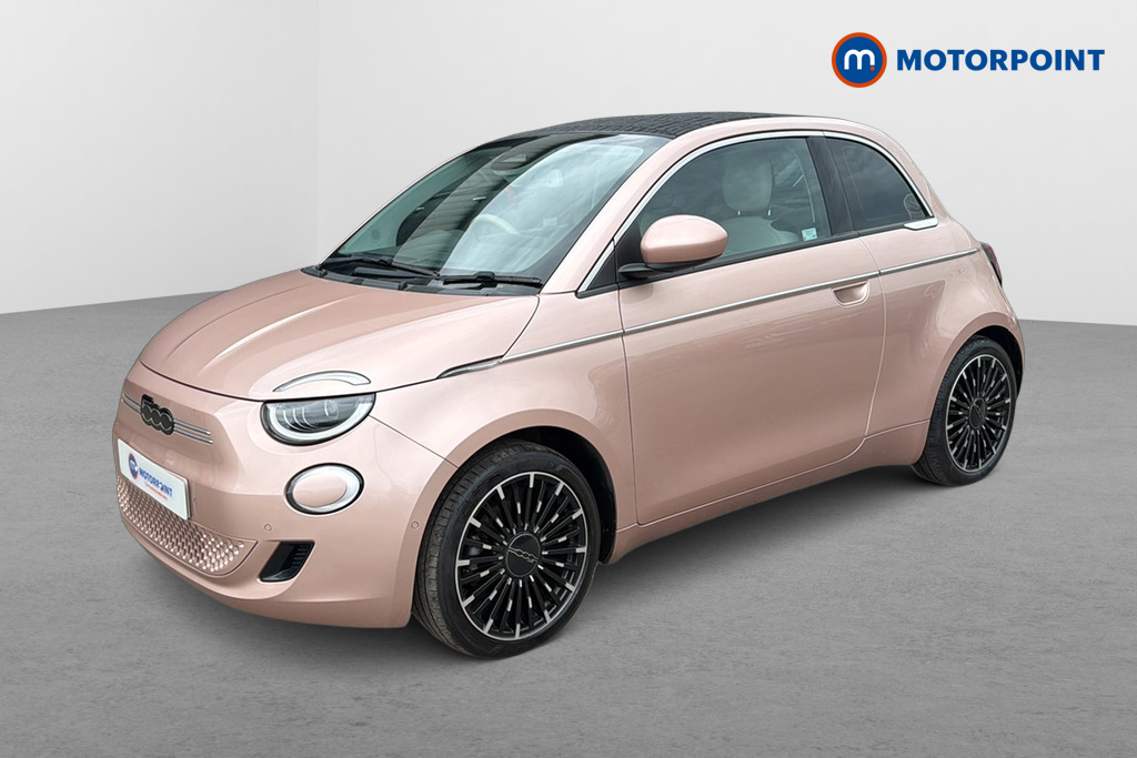 Fiat 500 La Prima Automatic Electric Convertible - Stock Number (1646328) - Passenger side front corner