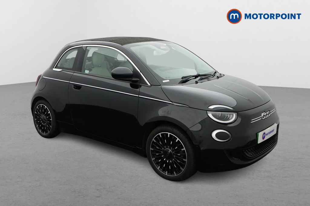Fiat 500 La Prima Automatic Electric Convertible - Stock Number (1648572) - Drivers side front corner