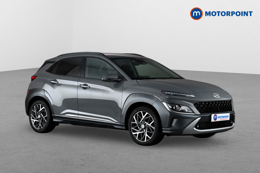 Hyundai Kona Premium Automatic Petrol-Electric Hybrid SUV - Stock Number (1633495) - Drivers side front corner