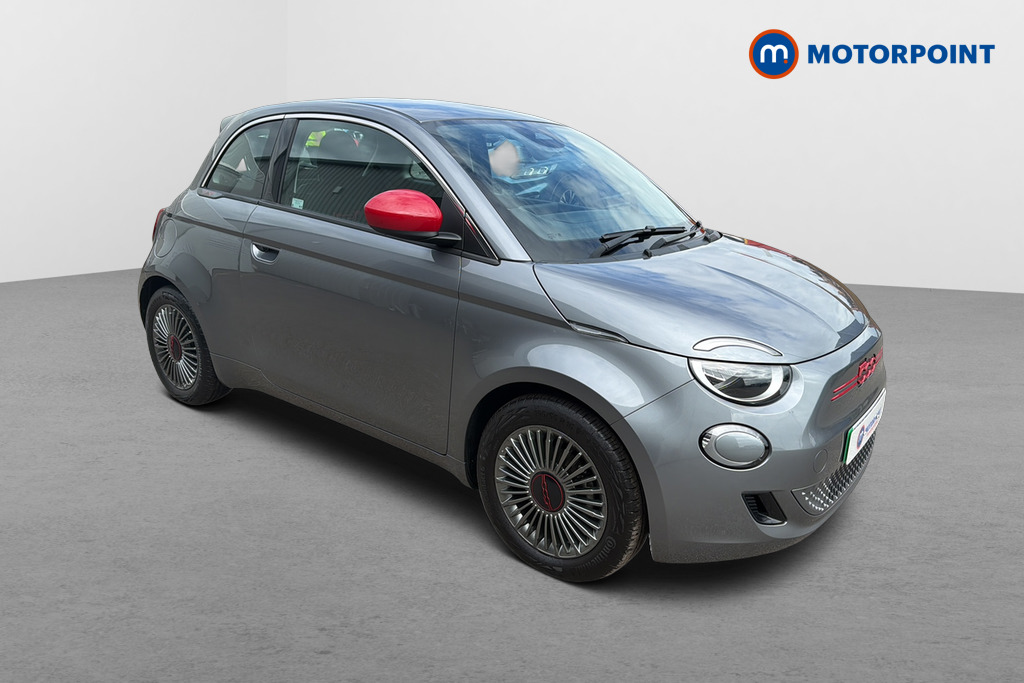 Fiat 500 RED Automatic Electric Hatchback - Stock Number (1650537) - Drivers side front corner