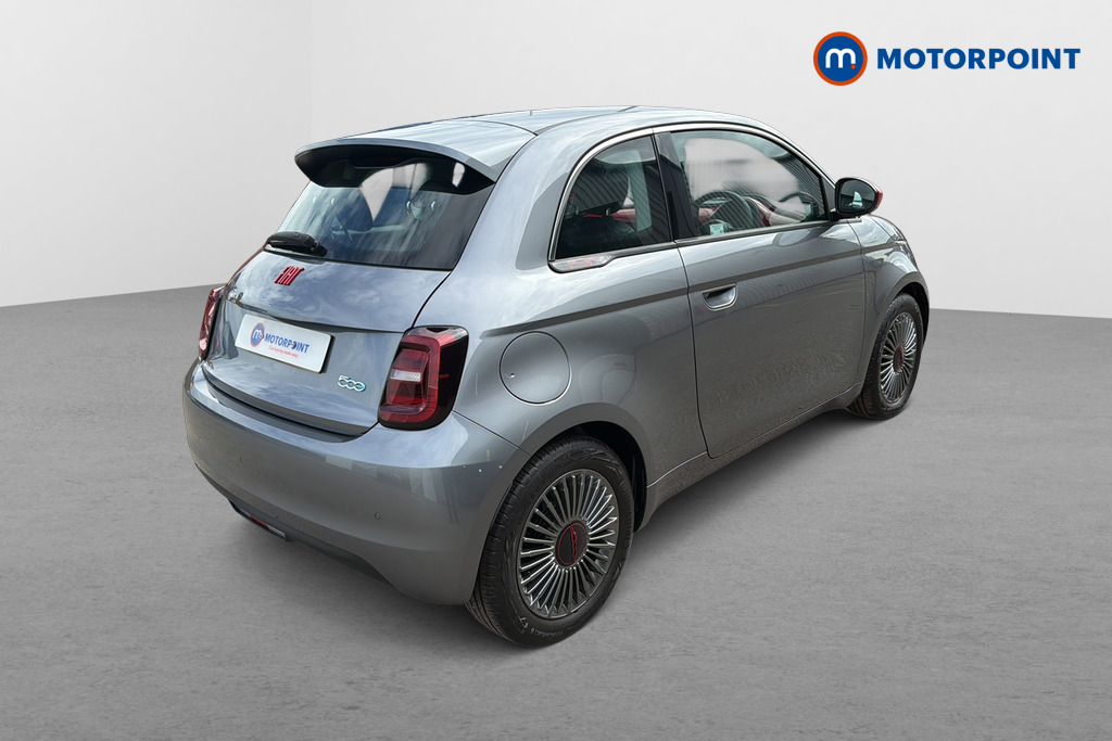 Fiat 500 RED Automatic Electric Hatchback - Stock Number (1650537) - Passenger side rear corner