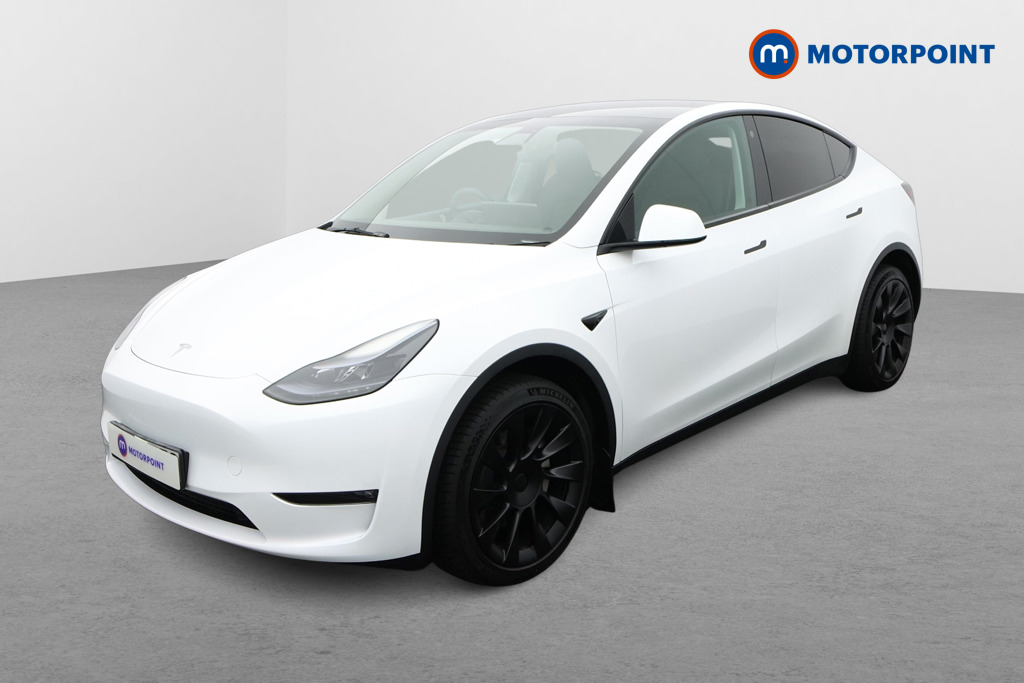 Tesla Model Y Long Range Automatic Electric SUV - Stock Number (1650396) - Passenger side front corner