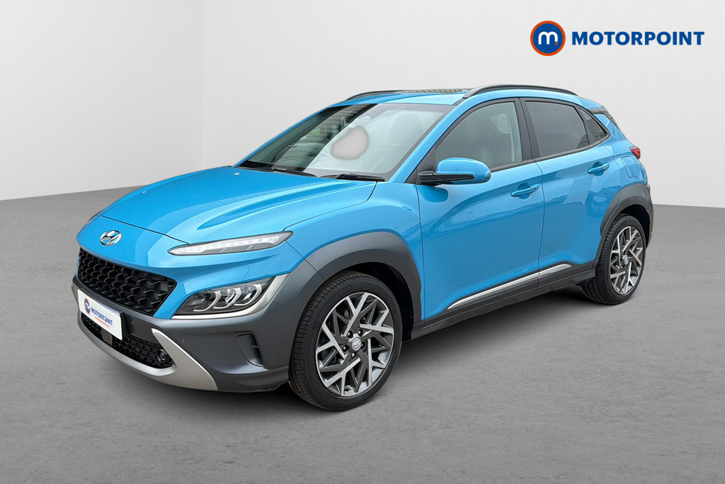 Hyundai Kona Ultimate Automatic Petrol-Electric Hybrid SUV - Stock Number (1650630) - Passenger side front corner