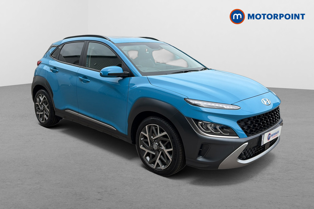 Hyundai Kona Ultimate Automatic Petrol-Electric Hybrid SUV - Stock Number (1650630) - Drivers side front corner