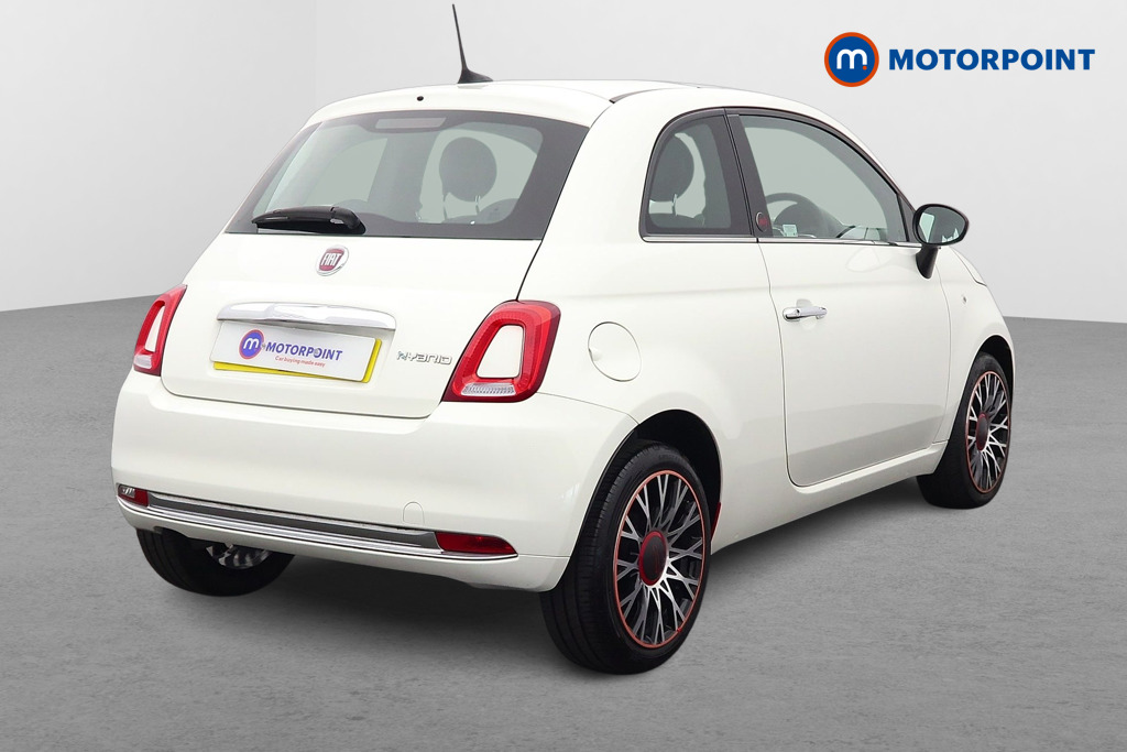 Fiat 500 RED Manual Petrol Hatchback - Stock Number (1652541) - Drivers side rear corner
