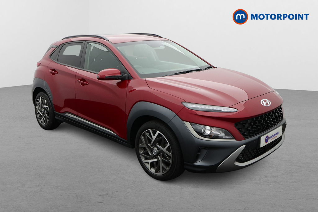 Hyundai Kona Premium Automatic Petrol-Electric Hybrid SUV - Stock Number (1645722) - Drivers side front corner