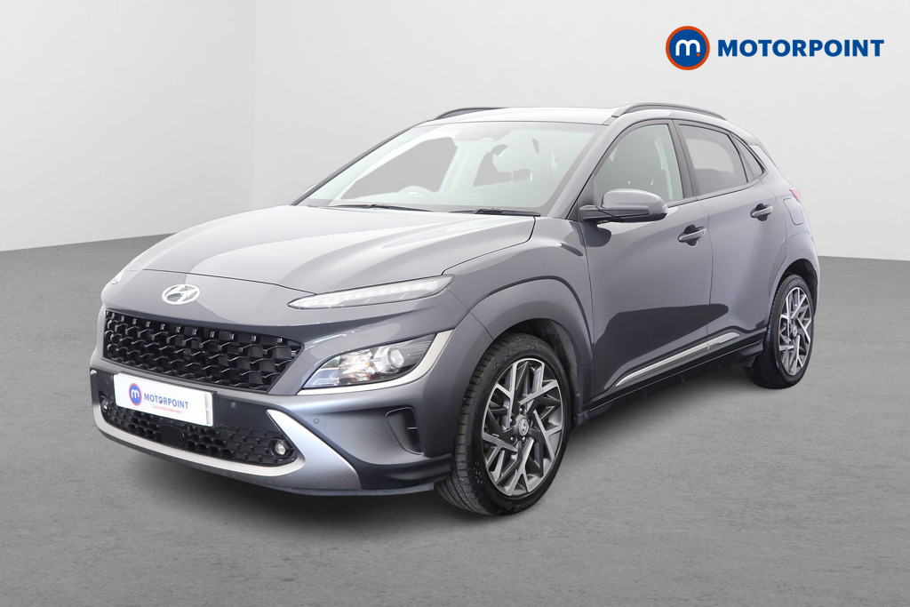 Hyundai Kona Premium Automatic Petrol-Electric Hybrid SUV - Stock Number (1651470) - Passenger side front corner