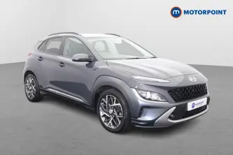 Hyundai Kona Premium Automatic Petrol-Electric Hybrid SUV - Stock Number (1651470) - Drivers side front corner