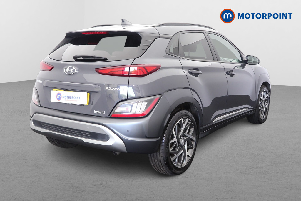Hyundai Kona Premium Automatic Petrol-Electric Hybrid SUV - Stock Number (1651470) - Drivers side rear corner