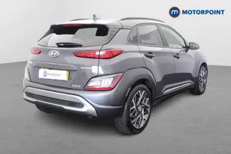Hyundai Kona Premium Automatic Petrol-Electric Hybrid SUV - Stock Number (1651470) - Drivers side rear corner