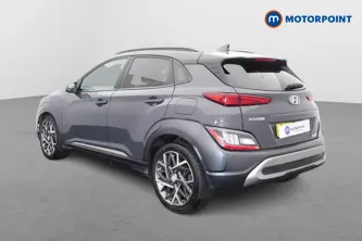 Hyundai Kona Premium Automatic Petrol-Electric Hybrid SUV - Stock Number (1651470) - Passenger side rear corner
