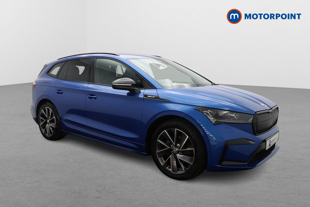 Skoda Enyaq 80 Sportline Plus Automatic Electric SUV - Stock Number (1655675) - Drivers side front corner