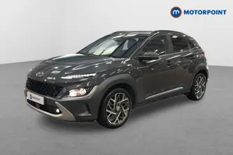 Hyundai Kona Premium Automatic Petrol-Electric Hybrid SUV - Stock Number (1653321) - Passenger side front corner