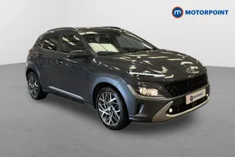 Hyundai Kona Premium Automatic Petrol-Electric Hybrid SUV - Stock Number (1653321) - Drivers side front corner