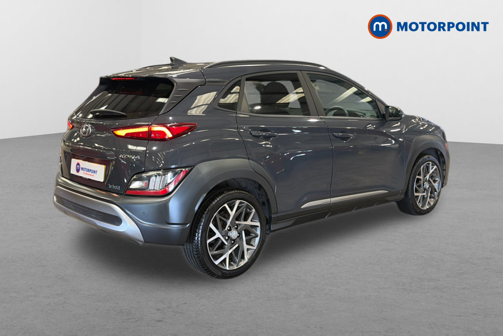 Hyundai Kona Premium Automatic Petrol-Electric Hybrid SUV - Stock Number (1653321) - Drivers side rear corner