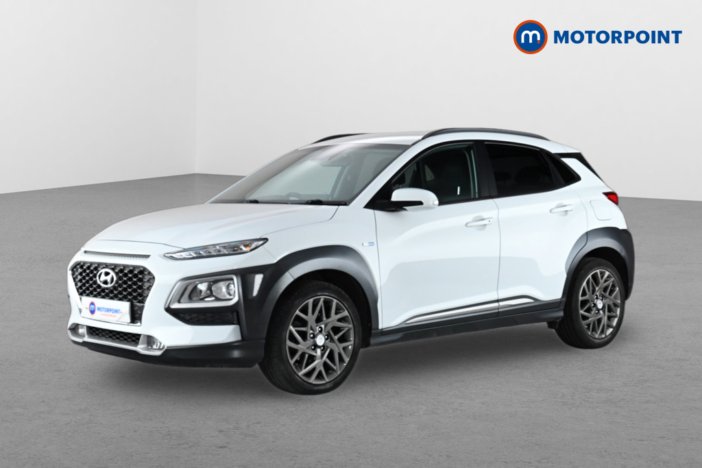 Hyundai Kona Premium Automatic Petrol-Electric Hybrid SUV - Stock Number (1658585) - Passenger side front corner
