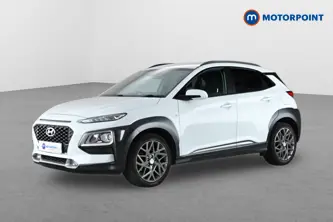 Hyundai Kona Premium Automatic Petrol-Electric Hybrid SUV - Stock Number (1658585) - Passenger side front corner