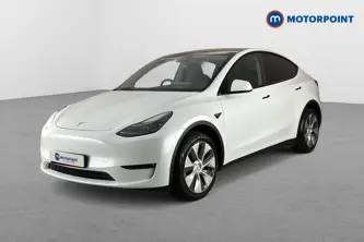 Tesla Model Y Long Range Automatic Electric SUV - Stock Number (1658038) - Passenger side front corner