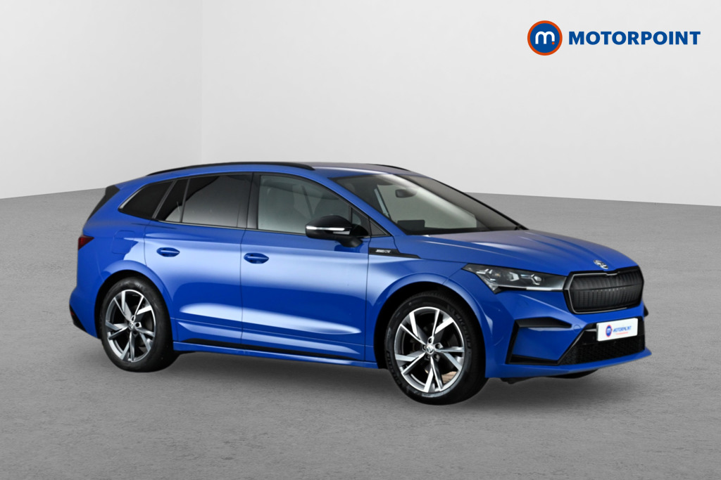 Skoda Enyaq 80 Sportline Plus Automatic Electric SUV - Stock Number (1648584) - Drivers side front corner