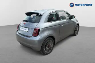 Fiat 500 RED Automatic Electric Hatchback - Stock Number (1650537) - Passenger side rear corner