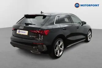 Audi A3 S Line Manual Petrol Hatchback - Stock Number (1653343) - Drivers side rear corner