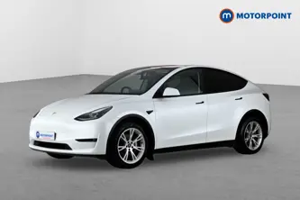 Tesla Model Y Long Range Automatic Electric SUV - Stock Number (1656059) - Passenger side front corner