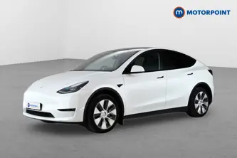Tesla Model Y Long Range Automatic Electric SUV - Stock Number (1658628) - Passenger side front corner