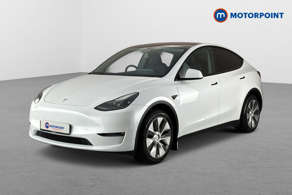 Tesla Model Y Long Range Automatic Electric SUV - Stock Number (1659725) - Passenger side front corner