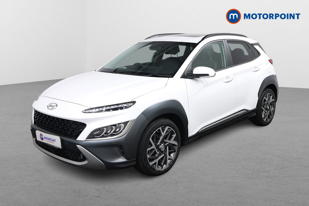 Hyundai Kona Ultimate Automatic Petrol-Electric Hybrid SUV - Stock Number (1627973) - Passenger side front corner