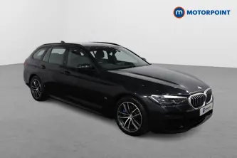 BMW 5 Series M Sport Automatic Petrol Plug-In Hybrid Estate - Stock Number (1634385) - Drivers side front corner