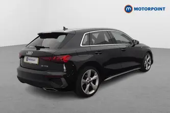 Audi A3 S Line Manual Petrol Hatchback - Stock Number (1643913) - Drivers side rear corner