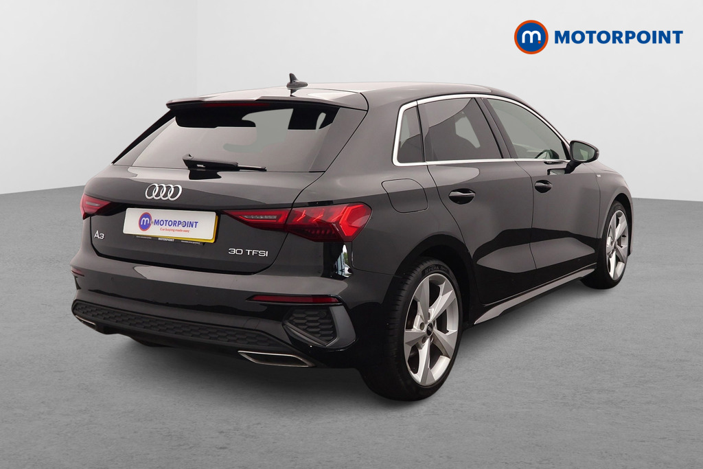 Audi A3 S Line Manual Petrol Hatchback - Stock Number (1645935) - Drivers side rear corner