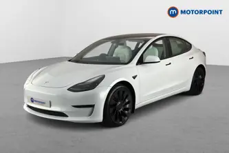 Tesla Model 3 Performance Automatic Electric Saloon - Stock Number (1650532) - Passenger side front corner