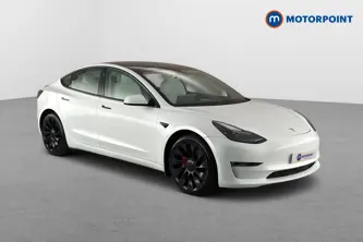 Tesla Model 3 Performance Automatic Electric Saloon - Stock Number (1650532) - Drivers side front corner