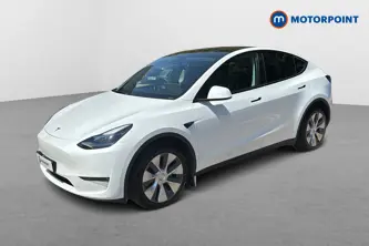 Tesla Model Y Long Range Automatic Electric SUV - Stock Number (1653885) - Passenger side front corner