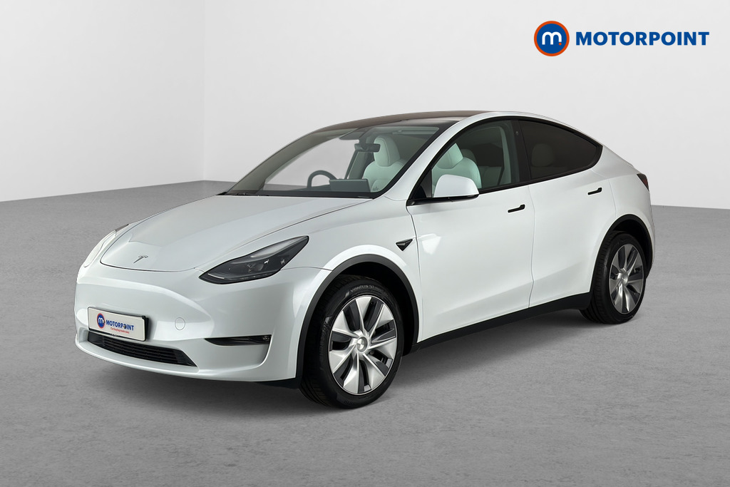 Tesla Model Y Long Range Automatic Electric SUV - Stock Number (1657669) - Passenger side front corner
