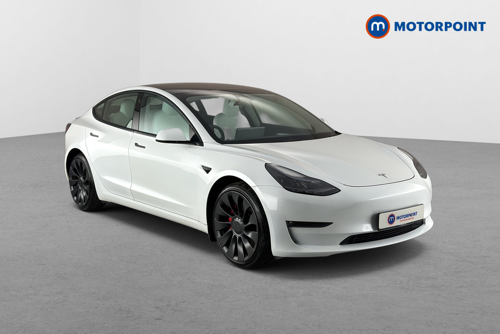 Tesla Model 3 Performance Automatic Electric Saloon - Stock Number (1659714) - Drivers side front corner