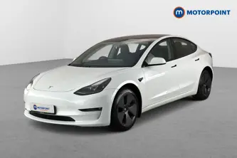Tesla Model 3 Long Range Automatic Electric Saloon - Stock Number (1659727) - Passenger side front corner