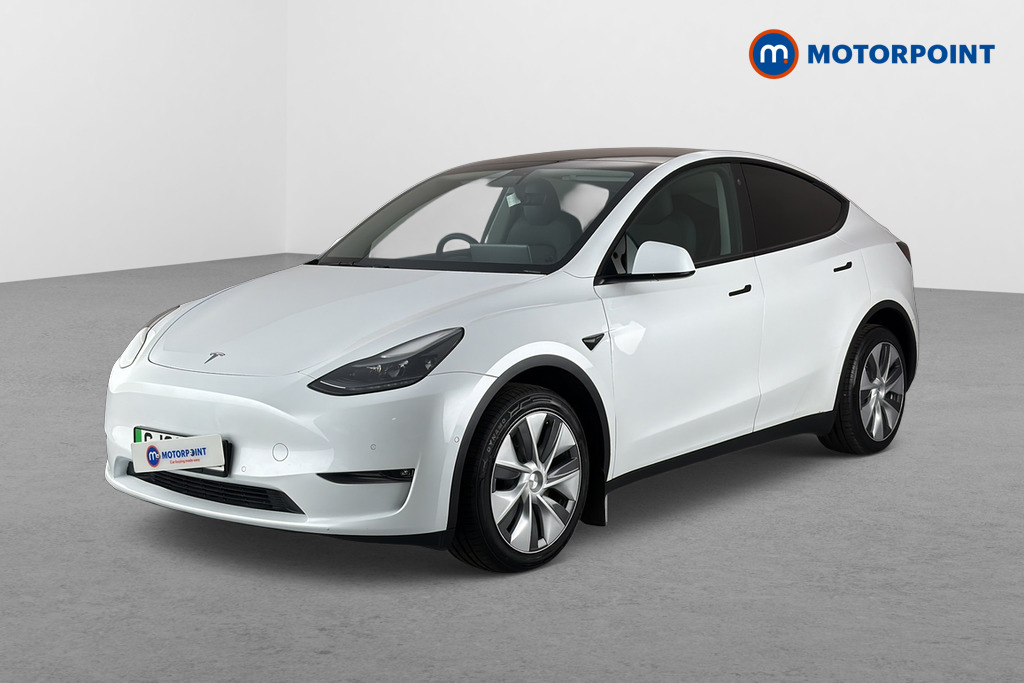 Tesla Model Y Long Range Automatic Electric SUV - Stock Number (1658043) - Passenger side front corner