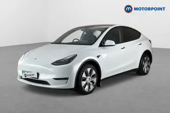 Tesla Model Y Long Range Automatic Electric SUV - Stock Number (1658043) - Passenger side front corner