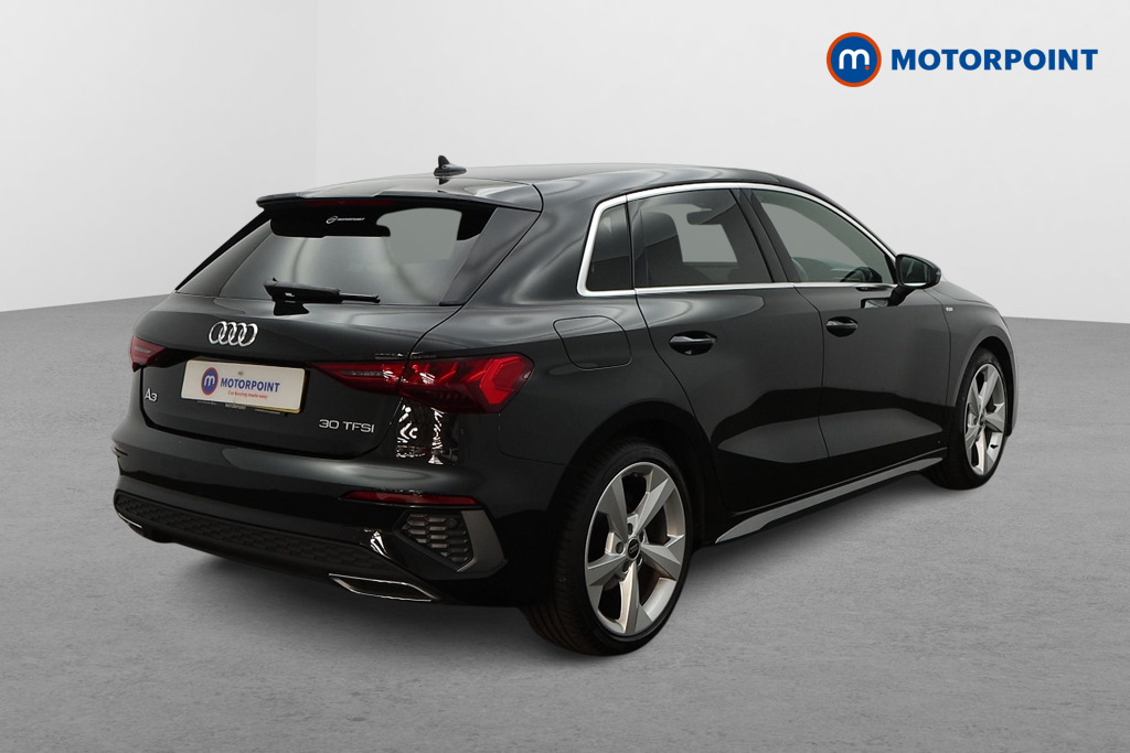 Audi A3 S Line Manual Petrol Hatchback - Stock Number (1660185) - Drivers side rear corner