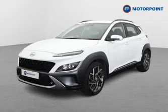 Hyundai Kona Premium Automatic Petrol-Electric Hybrid SUV - Stock Number (1655625) - Passenger side front corner