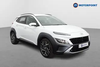 Hyundai Kona Premium Automatic Petrol-Electric Hybrid SUV - Stock Number (1655625) - Drivers side front corner